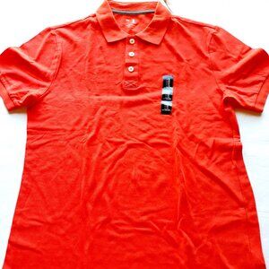 Gap Mens Polo Shirt Orange Short Sleeve Slim Fit Medium New